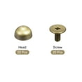 thumbnail image 3 of 8x5mm Screw Back Rivets Solid Round Head Leather Studs Bronze Tone 20 Pack, 3 of 5