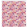 thumbnail image 3 of Ambesonne Pink Shower Curtain, Geoemetric Triangles Dots, 69"Wx70"L, Multicolor, 3 of 3