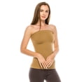 thumbnail image 2 of Kurve by Idea Seamless women's Seamless Stretch Long Bandeau Tube Top, UV Protective Fabric, UPF 50+, Made in USA, 2 of 3