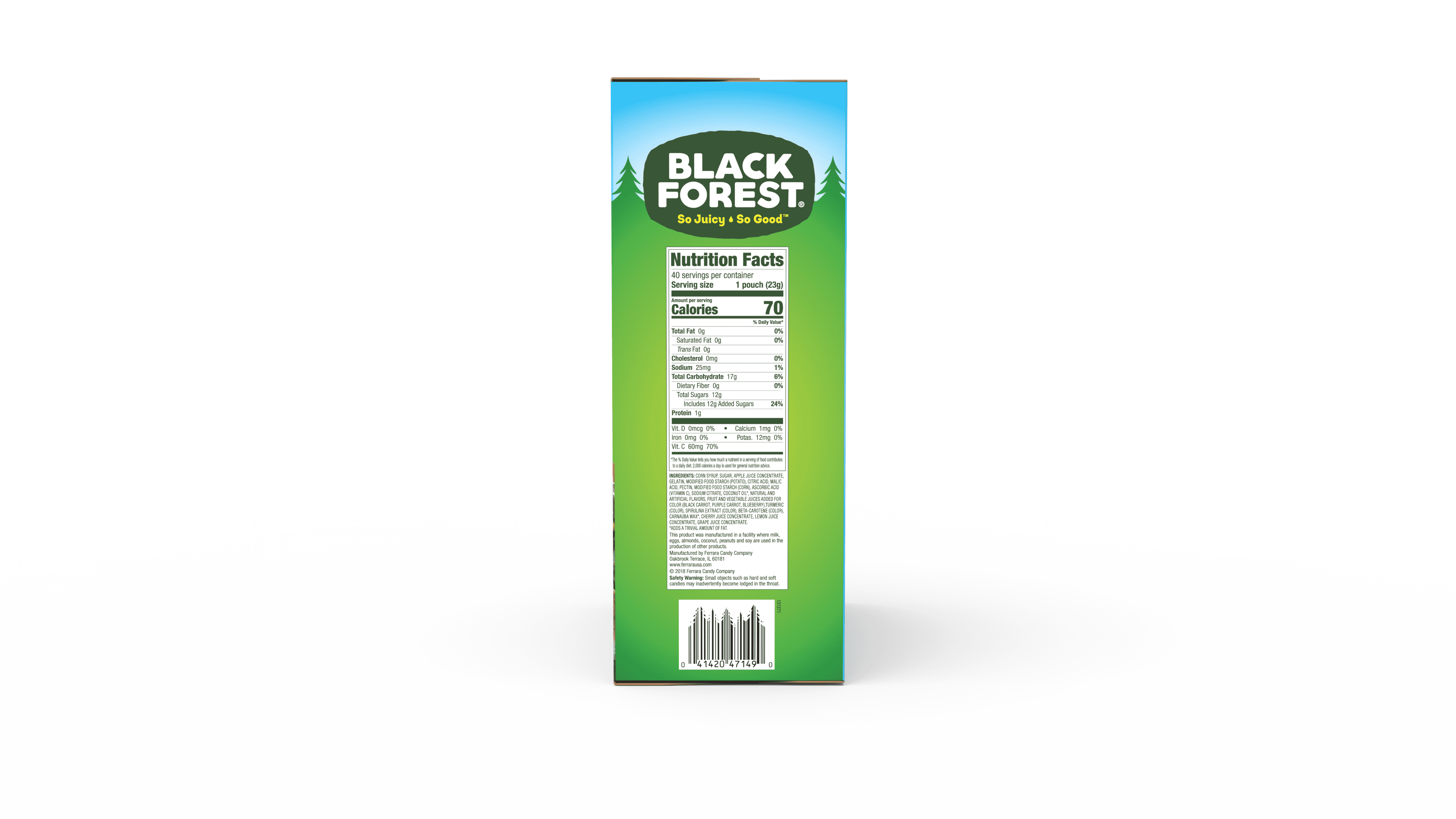 Black Forest Mixed Fruit Fruit Snacks Pouches, 0.8 oz, 40 Count