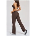 thumbnail image 4 of PISONIC Womens Workout Sets 2 Piece Sports Bra Straight Leg Yoga Pants Yoga Pilates Outfits, 4 of 5