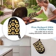 thumbnail image 5 of 2 Pcs Oven Mitts Non-Slip Cotton Mitts Set for Kitchen Baking Cooking,Yellow Sunflowers On A Black Background, 5 of 7