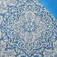 thumbnail image 4 of SAFAVIEH Courtyard Desi Medallion Indoor/Outdoor Area Rug, Grey/Navy, 5'3" x 7'7", 4 of 9