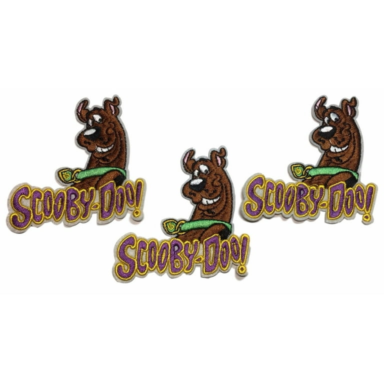 Scooby Doo Purple Logo Scooby Head Embroidered Iron On Patch Set of 3  Patches 