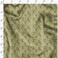 thumbnail image 3 of Soimoi Leaf Print,Cotton Cambric, Quilting Fabric Sold by The Yard 42 Inch Wide, Medium Weight Cotton Fabric, SewingSupplies, Olive Green, 3 of 6