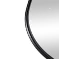 thumbnail image 4 of CosmoLiving by Cosmopolitan 23" x 22" Black Wavy Abstract Wall Mirror, 4 of 9