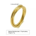 thumbnail image 4 of 316L Stainless Steel 2 in 1 / 3 in 1 Wedding Band Silver/Gold Rings Set Size 6-9, 4 of 8