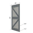 thumbnail image 3 of K Style 28 in. x 84 in. French Gray/Dark Gray Finished DIY Solid Wood Sliding Barn Door Slab, 3 of 4