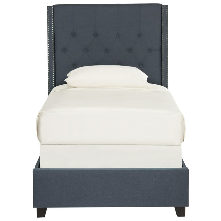 Safavieh Winslet Navy Full Upholstered Bed Safavieh Winslet Navy Full Upholstered Bed