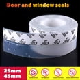 thumbnail image 2 of 5M/16FT Weather Stripping Door Seal Strip Self Adhesive Silicone Bottom Stopper, 2 of 9