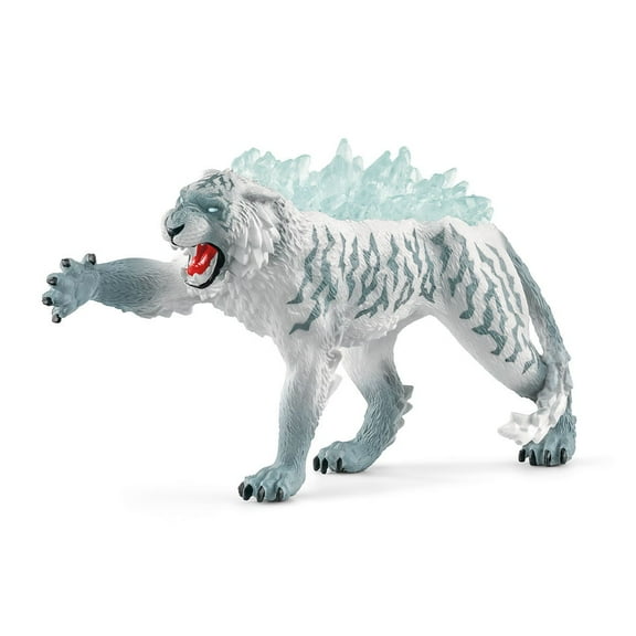 Schleich Eldrador Creatures Mythical Ice Tiger Action Figure - Featuring Ferocious and Fearsome Back Crystals, Durable Toy , Gift for Kids Age 7 