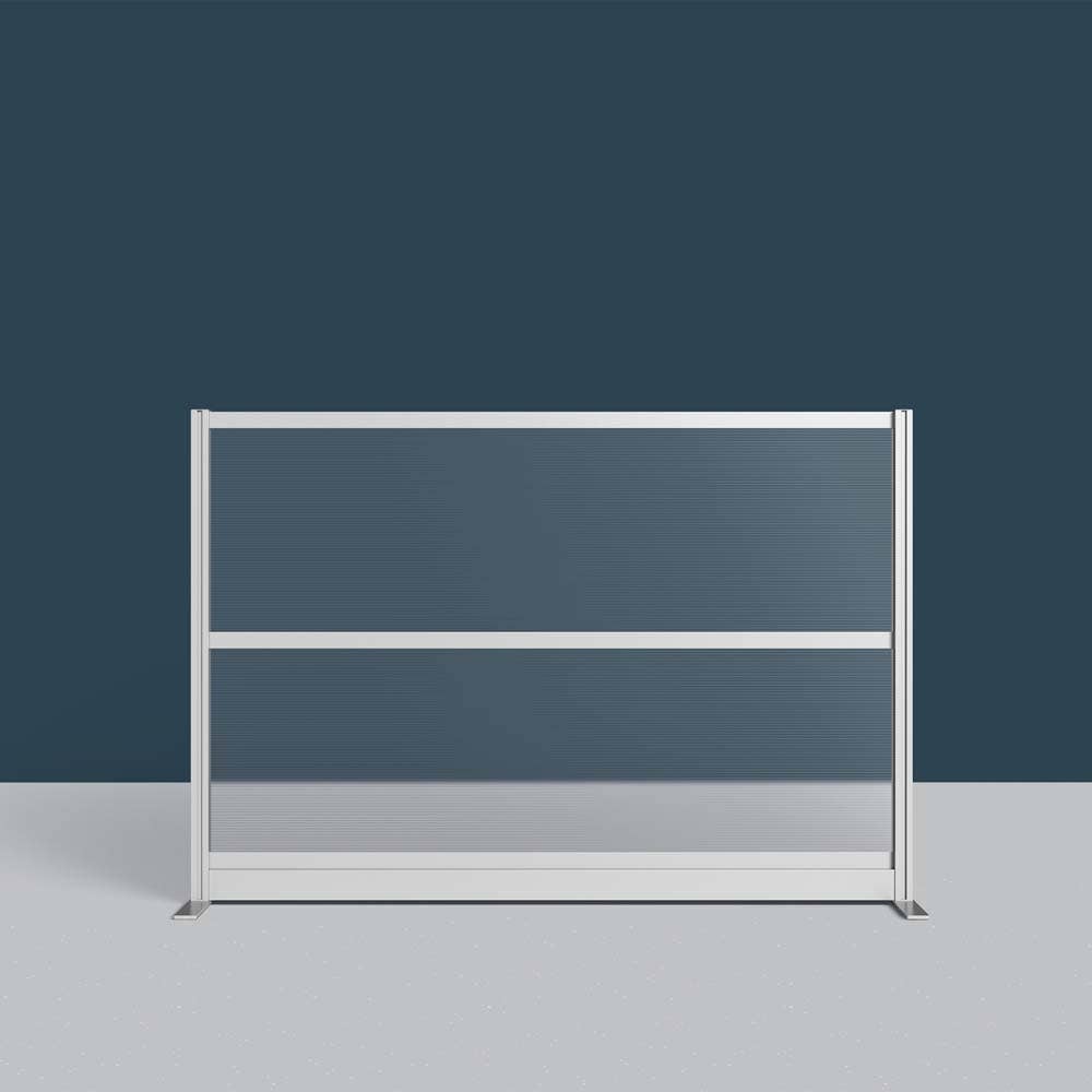 Luxor Translucence Modular Wall Room Divider System - 70" W x 48" H, Freestanding