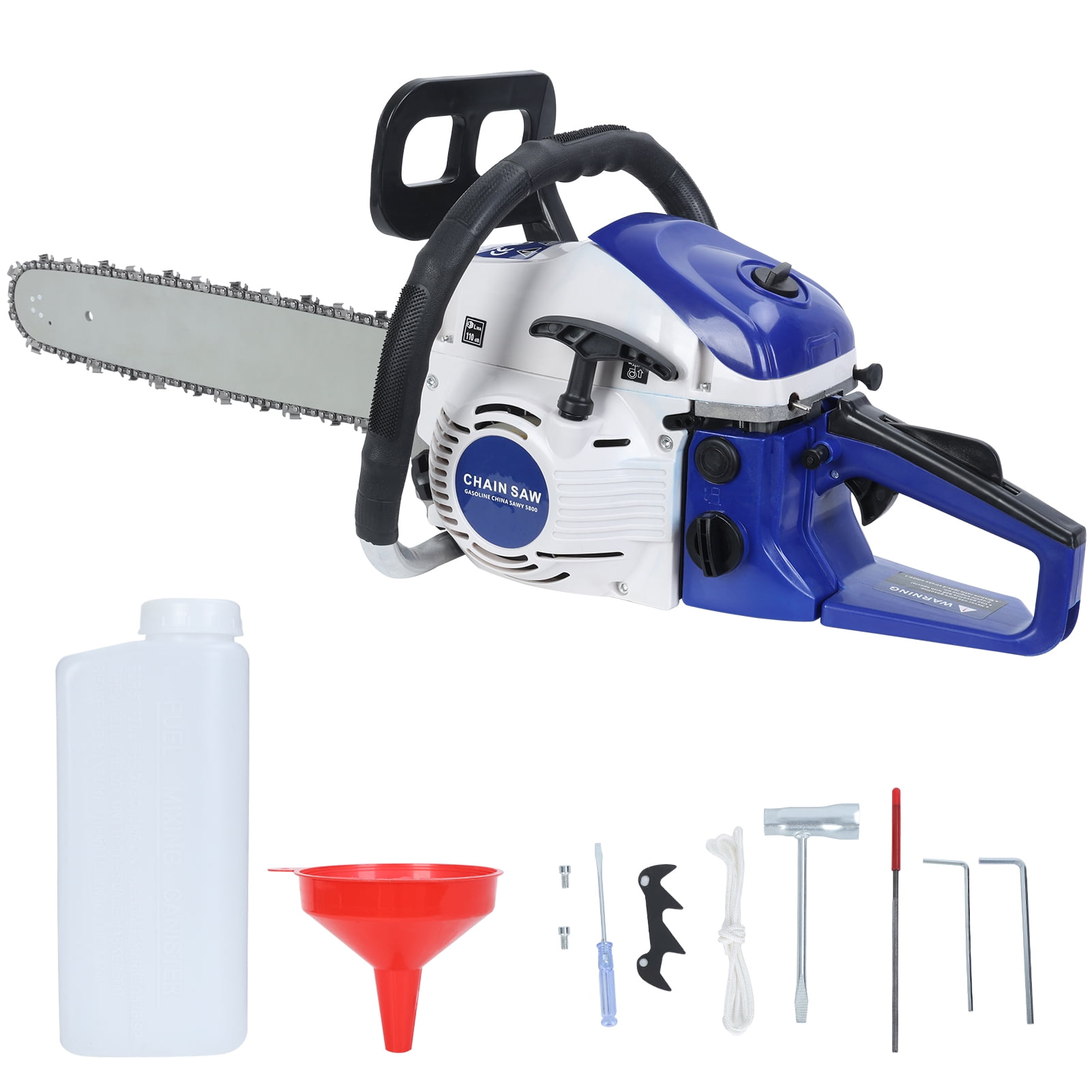Yifeus 58CC Gas Chainsaw, 20 Inch Power Chainsaw, 2-Cycle Handed Petrol Chainsaws for Tree Cutting, Gardens and Farms