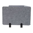 thumbnail image 5 of Stand up Desk ReFocus Raw Clamp-on Acoustic Desk Divider Privacy Panel Grey 15mm, 5 of 13