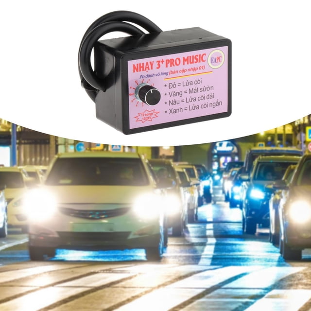 Controlador de bocina de coche Universal Cola Unidad de control de sonido 9-36V 12 efectos