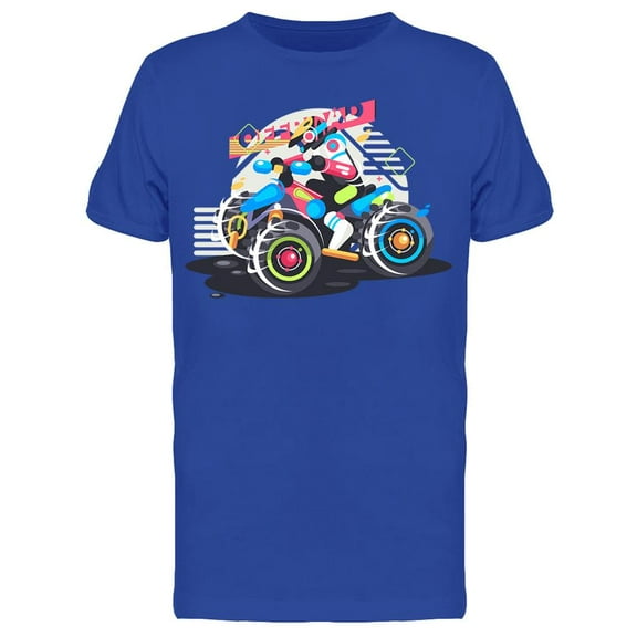 Quad Bike Rides Flat   T-Shirt Men -Image by Shutterstock, Male x-Large