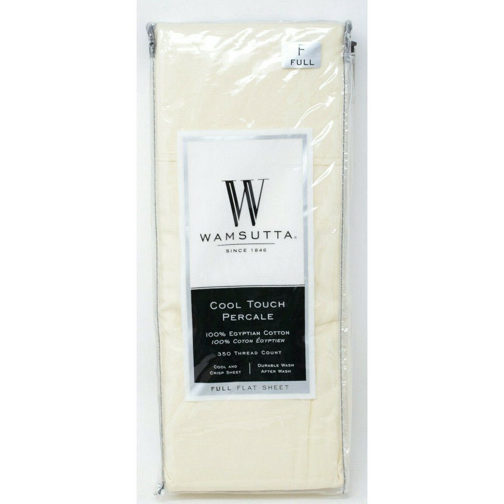 Wamsutta Cool Touch Percale 350 TC 100 Egyptian Cotton Full Flat
