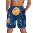 thumbnail image 4 of Uemuo Planets And Stars1 Pattern Mens Swim Trunks Quick Dry Board Shorts with Mesh Lining, Stretch Beach Shorts Quick Dry No-Chafing Board Shorts-X-Large, 4 of 9