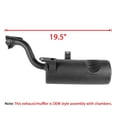 thumbnail image 2 of Complete Exhaust Muffler w/ Gasket fits Yamaha Raptor 250 YFM250R 2008 2009-2013, 2 of 3