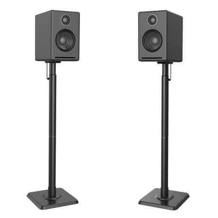 usx mount speaker stand height adjustable for satellite & bookshelf speaker(only speaker stand pair) - 11lbs capacity
