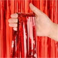 thumbnail image 5 of 3 Pack 3.3 ft x 9.9 ft Red Tinsel Curtain Party Backdrop Decorations, Metallic Foil Fringe Backdrop Door for Bachelorette Party Decorations,Black Streamers,Red Birthday Backdrop, 5 of 8