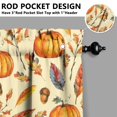 thumbnail image 3 of Fall Leaves & Pumpkins Tier Curtains Set of 2 - Harvest Season Design, Farmhouse Kitchen Window Panels, 27.5x39 Inch, 3 of 4