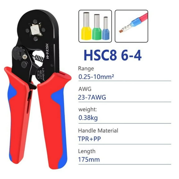 Ratchet Crimping Pliers Insulated Terminal Wire Cable Connector Crimper Tool US