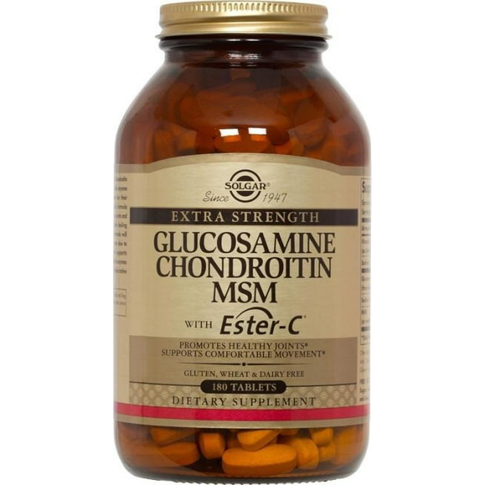 Solgar Extra Strength Glucosamine Chondroitin MSM with EsterC Tablets