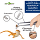 thumbnail image 4 of Pinzas curvas Reptizoo para reptiles Acuarios terrarios 25cm acero inoxidable, 4 of 6