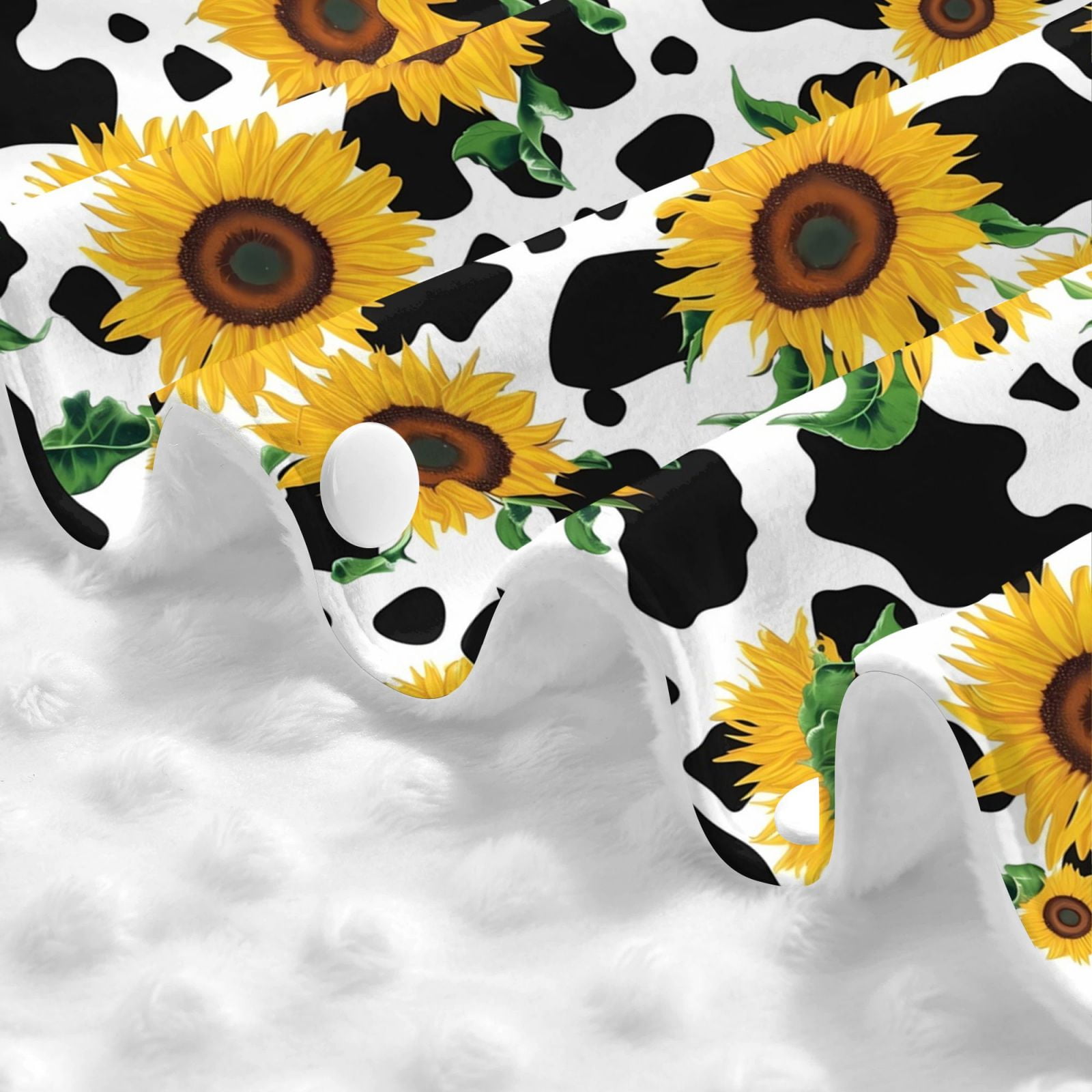 Car Seat Cover Baby - Cute Cow Print Sunflower D Breathable Infant Car Seat Cover for Baby Carseat, Lightweight Comfort Baby Essentials Must Haves Newborn Stuff for Girl Boy