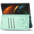 thumbnail image 2 of for Samsung Galaxy Z Fold 3 5G Cartoon Cute Wallet Case,Cat Dog Style Flip Phone Cover with ID Card Holder PU Leather Cases for Samsung Galaxy Z Fold 3 5G MG Green, 2 of 14