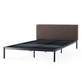 thumbnail image 6 of Mellow BREE Metal Platform Bed with Curved Upholstered Headboard, Steel Slats, Easy Assembly, Espresso Brown, Queen, 6 of 6