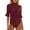Red, variant on UANWENN Women's Casual Solid Color Summer Jumpsuit with Flared Sleeves and Five Quarter Sleeves Leather Bodysuit Long Sleeve Jumpsuit for Ladies Women Rompers and Jumpsuits Jumpsuit Dresses Elegant