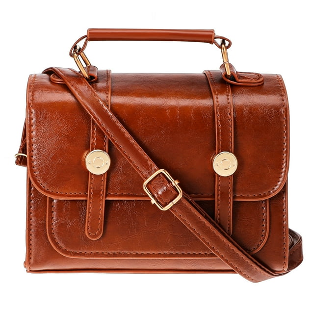 Bolso Monedero Vintage Pequeño Marrón Bandolera Para Mujer Con Asa Bolso De Mujer Bolso De Hombro Para Viajes Y Uso Diario