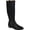 Black, variant on Women's Journee Collection Winona Wide Calf Knee High Boot Grey Distressed Faux Suede 10 M