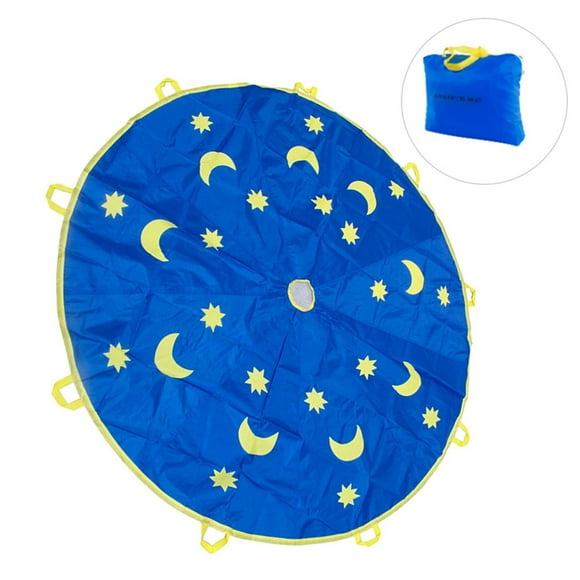 1.8M Outdoor Children Sports Rainbow Umbrella Kids Jump Sack Play Ballute Parachute