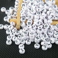 thumbnail image 1 of SunSunrise 100Pcs English Alphabet Letter Beads DIY Bracelet Necklace Jewelry Accessories, 1 of 4
