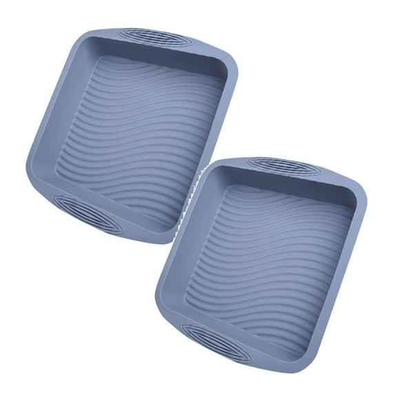 2Pack Square Cake Pan 8X8 Baking Pan Pan Nonstick Silicone Cake Silicone Baking For Cakes Rice And Lasagnas Cake Mould Home Decor