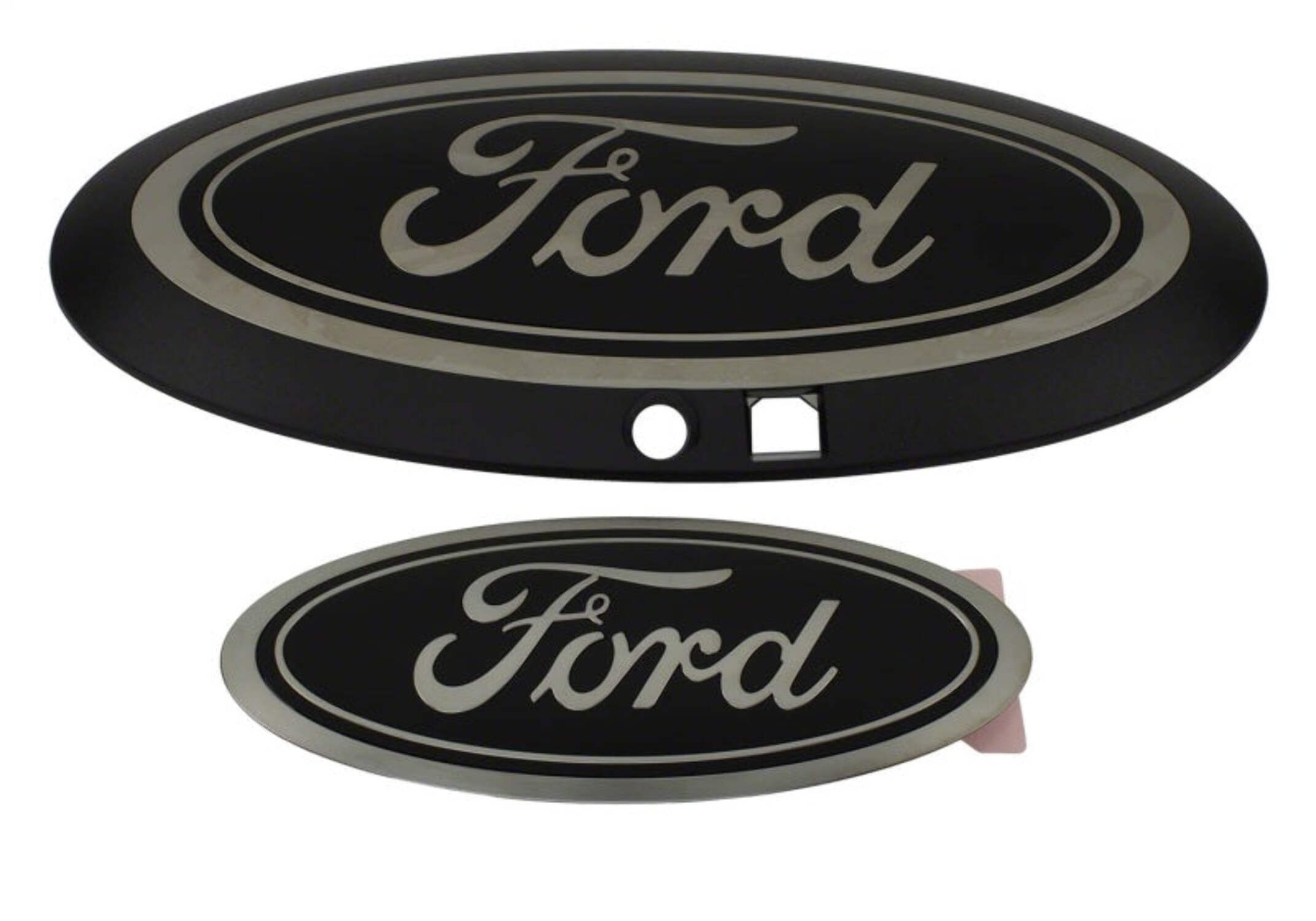 2020-2022 Ford Super Duty w/ Camera OEM Front Grille Rear Tailgate Emblems Black