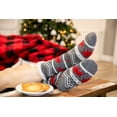 thumbnail image 4 of LazyOne Plush Nonskid Socks, Fuzzy Socks with Cute Designs for Women, Sherpa Fleece-Lined Socks (Cabin Moose), 4 of 5