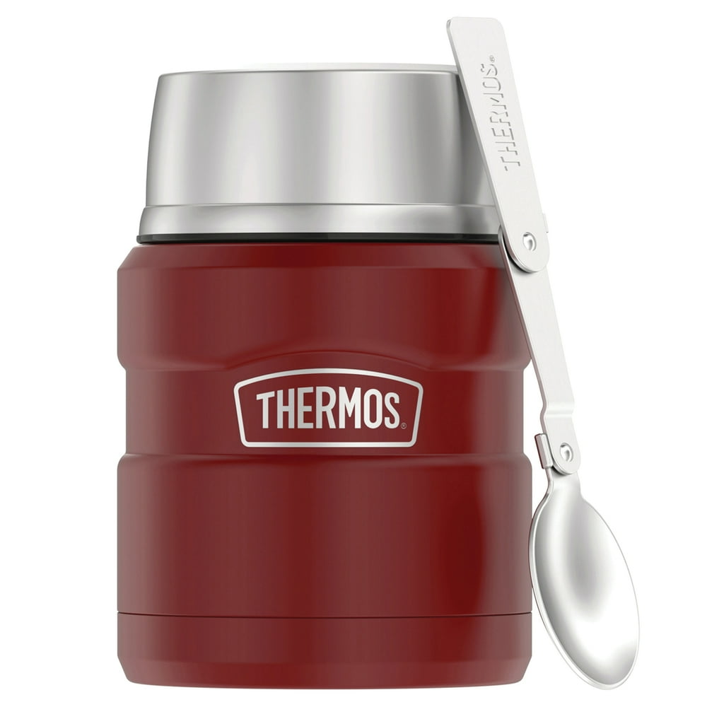 Thermos SK3000MR4 16Ounce Stainless King VacuumInsulated Stainless Food Jar with Folding Spoon