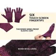 thumbnail image 6 of Sinhoon Winter Beanie Hat & Scarf & Touchscreen Gloves, Warm Knit Fleece Lined Beanie Gloves Infinity Scarf Set for Men and Women (Rosy), 6 of 6