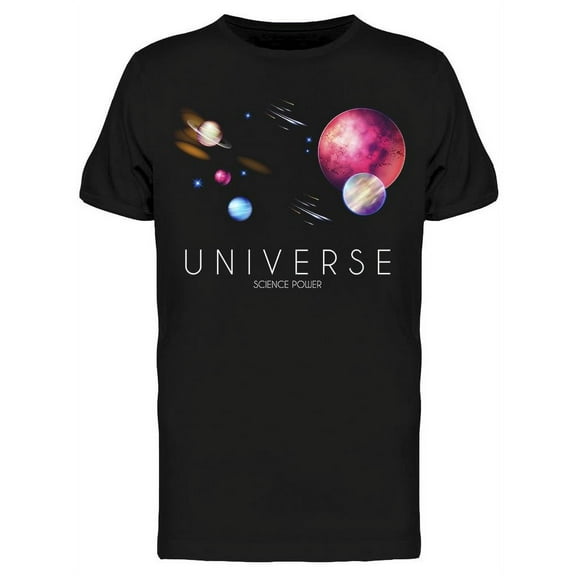 Universe Science Power T-Shirt Men -Image by Shutterstock, Male Medium