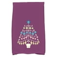 thumbnail image 2 of E by Design Coastal Christmas Beach Tree Geometric Print Kitchen Towel, 2 of 6