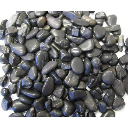 Exotic Pebbles & Aggregates Black Polished Gravel