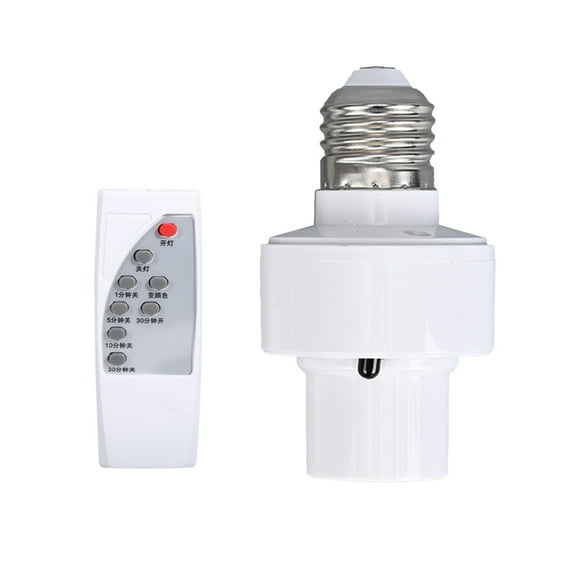 Osdhezcn E27 Light Switches Plastic Timer Plug Remotes Control Plug Light Switches