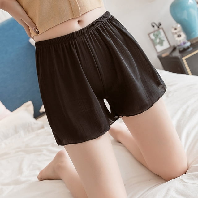 Womens Loose Three Points Pants Plus Size Safety Short Pants Casual Home Pants