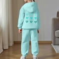 thumbnail image 4 of 8-9 Years Child Baby Girls Clothes Girls 2PCS Fall Winter Outfits Set Toddler Girls Long Sleeve Irregular Top Pants Set, 4 of 7