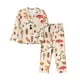 thumbnail image 1 of Balery Autumn Conjunto de Pijama con Estampado para Mujer, Conjunto de Dos Piezas con Manga Larga, Ropa de Dormir Suave con Bolsillos, Pijamas Cómodos-Medium, 1 of 7
