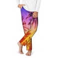 thumbnail image 2 of Hirioo Palm Trees at Sunset for Teenagers' Pajama Pants Womens Lounge Pants with Pockets Pj Bottoms Pants for Men-Large, 2 of 6